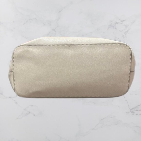 Michael Kors Grey Leather Tote Bag Over Shoulder bag Chain Strap - Picture 4 of 12